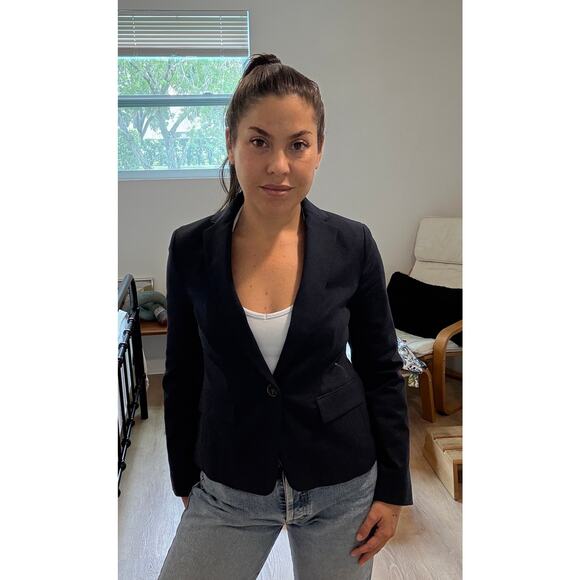 Ann Taylor women's Classic Blue Business Blazer Size 0 Size 2 - Picture 5 of 8